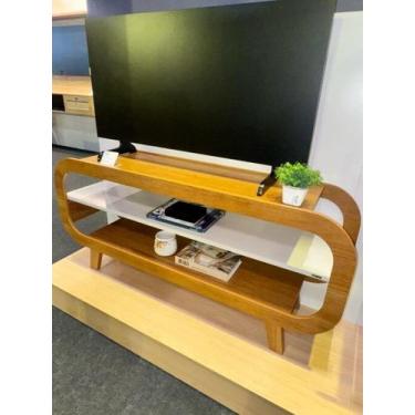 Imagem de Rack até 60 théo cinamono/off white  artely