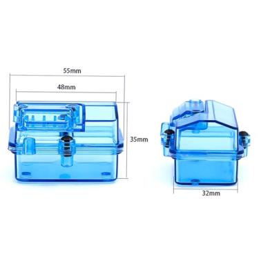 Imagem de Transparente impermeável ESC receptor caixa protetora caso tampa selada substituição caixa para Huanqi 727 barra barco controle remoto modelo acessórios durável plástico Material