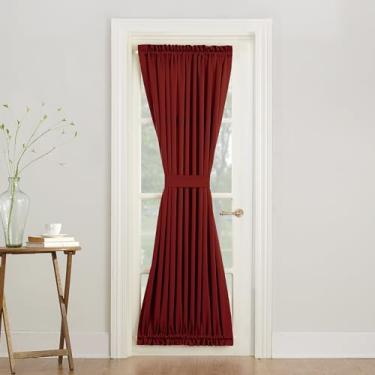Imagem de Sun Zero Barrow Energy Efficient Rod Pocket Door Curtain Panel, 137 x 182 cm, Brick