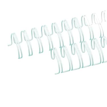 Imagem de Craftelier - Kit de 2 argolas duplas em espiral para encadernar álbuns, cadernos, agendas ou calendários, ideal para projetos de scrapbooking e trabalhos manuais, Ø 2,54 cm (1 polegadas) - cor branca