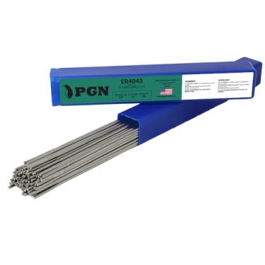 Imagem de Haste de solda de alumínio PGN ER4043 2,3 kg 1/8" x 16" - haste de enchimento TIG, haste TIG