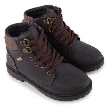Imagem de Bota Infantil Klin Rock Menino - Preto e Marrom, 36