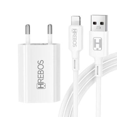 Imagem de Carregador USB Completo Lightning Hrebos HS-102i