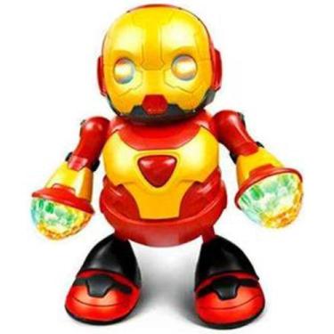 Imagem de Robô Dançarino Anda E Dança Toca Música e Pisca Luzes Coloridas 3D Bri