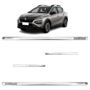 Imagem de Friso Inferior Kardian 2024 Kit Slim Cromado Escovado - Shekparts