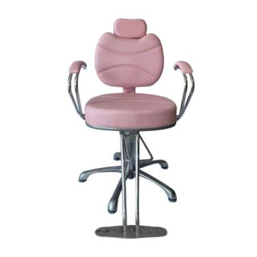 Imagem de Cadeira barbeiro reclinável cabeleleiro e salão de beleza giratória hi