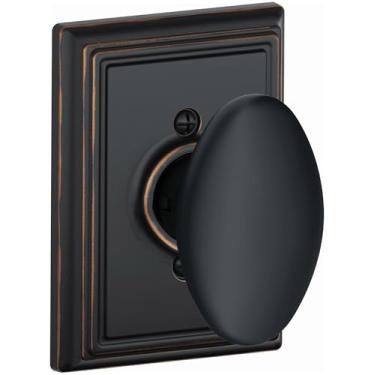 Imagem de SCHLAGE F170SIE716ADD F170-SIE-ADD Maçaneta de porta falsa unilateral não giratória com acabamento decorativo