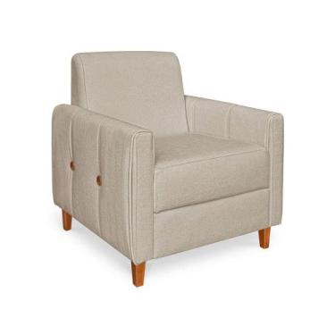 Imagem de Poltrona Aurora Boucle Bege - Lucadi Home