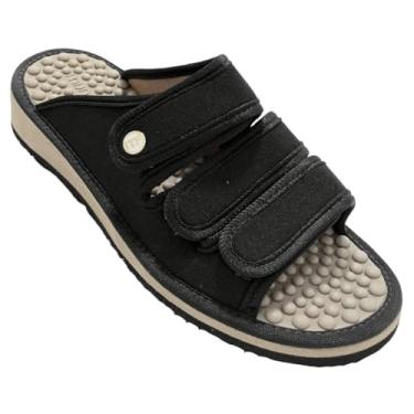Imagem de Mule Ajustável Anabela para Esporão e Fascite Plantar Mundoflex - Preto