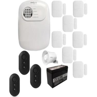 Imagem de Kit Alarme Potente 7 Sensor Sem Fio 3 Controles Intelbras