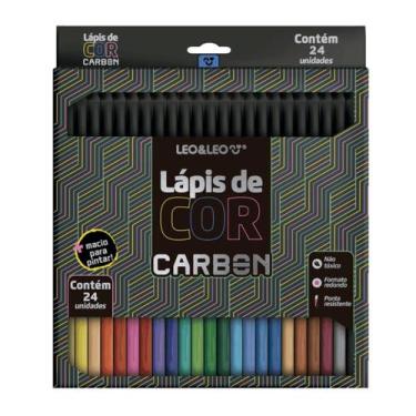 Imagem de Lapis de cor com 24 cores carbonline - leo&leo - Leonora