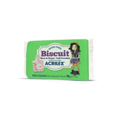 Imagem de Massa De Biscuit Acrilex 90g Colorida - Escolha As Cores, Verde Folha