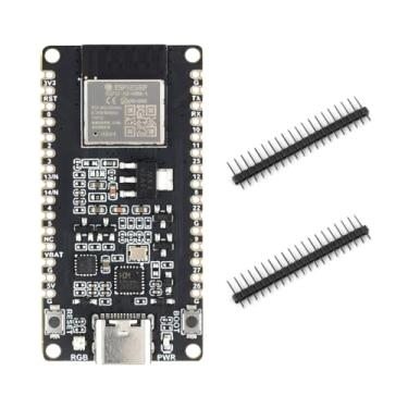 Imagem de Waveshare Microcontrolador ESP32-H2, processador de 96 MHz, módulo ESP32-H2-MINI-1-N4, flash embutido de 4 MB, suporta versão padrão de comunicação sem fio BLE/Zigbee/Thread