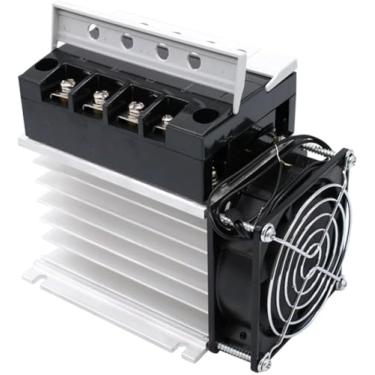 Imagem de Relé De Circuito Integrado Trifásico 40a Com Radiador Integrado Para C.a. Do Controle De C.c. De Swithc On-off, DC control AC