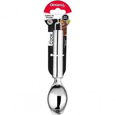 Imagem de Colher De Sorvete Inox Grande Profissional Pegador Concha Açai