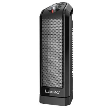 Imagem de Lasko CT16450 Aquecedor elétrico de cerâmica oscilante portátil pequeno 1500W com termo...