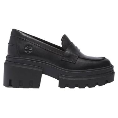 Imagem de Timberland Mocassim Everleigh Feminino, Grão integral preto, 7.5