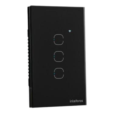 Imagem de Interruptor Wi-fi Inteligente Touch Ews1003  Intelbras Preto