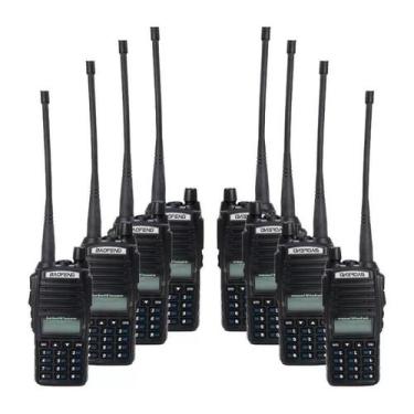Imagem de Kit 8 Rádios Comunicador Baofeng 5W Bf Vhf /Uhf/ Fm Dual - Radio Comun