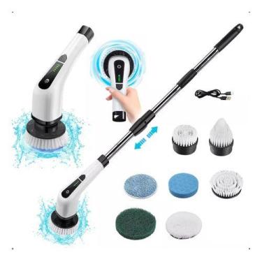 Imagem de Esfregão Elétrico Mop Escova De Limpeza 360 Giratoria Usb - NoBrand