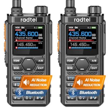 Imagem de Radtel RT-910B 2 unidades de rádio amador multibanda 5W Walkie Talkie portátil, rádio amador de 6 metros com 960 canais, rádio bidirecional AM/FM, carregamento tipo C, varredura de espectro (versão