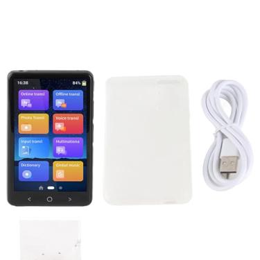 Imagem de Dispositivo de tradutor de idioma em tempo real 4in HD Screen Máquina de tradução portátil de voz com 135 idiomas Suporte para viagens Business Study Black P40
