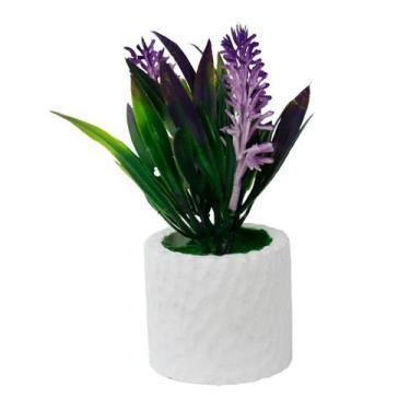 Imagem de Vaso Decorativo de Cimento 12cm Plantas - Tudo em Caixa - Genérico