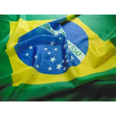 Imagem de Bandeira Do Brasil Grande 1,45x1,00 Tecido Poliéster Sublimado em 1 Fa