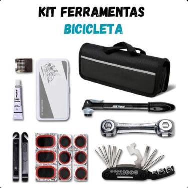Imagem de Mini bomba de ar com kit completo para bicicleta. - LIPPIN