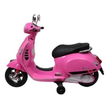 Imagem de Mini Moto Elétrica Rosa 12V Primavera - Vespa Mn24131 - Toys Import