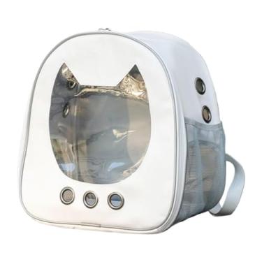 Imagem de ShengQuanHao Mochila para Transporte de Gatos, Cápsula Espacial, Mochila Inovadora Ventilada E Transparente para Animais de Estimação para Pequenos Gatos para Cami