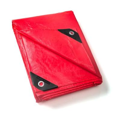 Imagem de GUARD SHIELD Lona vermelha 1,8 x 2,3 m, capa de poliéster de alta visibilidade, leve, 6 mil