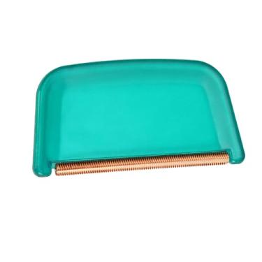 Imagem de Profissional Manual Lint Remover Tecido Shaver com Sharply Cobre Lâmina para Sweater Lã Casaco Malhas Roupas Lint Raspador Casa Travel Essential Plastic Copper 7.5x4cm 1 Peça (Verde)