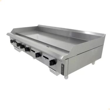 Imagem de Chapa Manual de Mesa Venâncio Prime Inox 150 Cm A Gás GLP