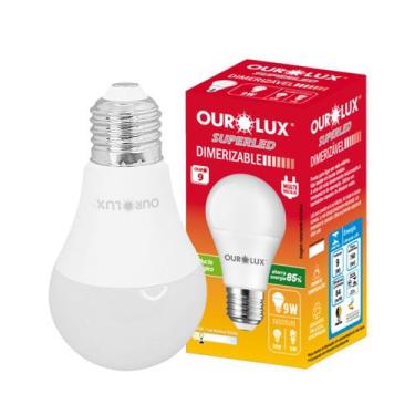 Imagem de Lâmpada Superled 9w Dimerizavel E27 Branco Quente Bivolt - OUROLUX, 11