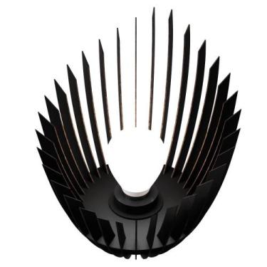 Imagem de Abajur Grande de Chão El Salvador MDF Luminária - - LENOBRE, Preto, 40