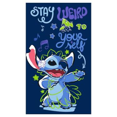 Imagem de Toalha de Banho Döhler Stitch Azul Escuro 70x115cm, Azul Escuro