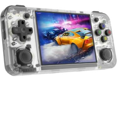 Imagem de Console Portátil Retrô com Tela IPS 3,5” e 5400 Jogos Clássicos Pré-instalados, Cartão 64GB