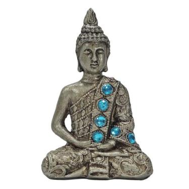 Imagem de Buda Hindu Tibetano Tailandês Sidarta Estátua Enfeite 13 cm - M3 Decor