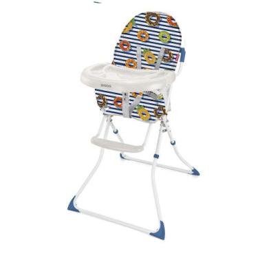 Imagem de Cadeira Alta de Alimentacao Navy Meal Azul Weego - 4045 - Multilaser