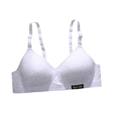 Imagem de Sutiã de Algodão Sem Costura para Adolescentes - Macio e Confortável, 