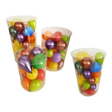 Imagem de Cilindro Transparente Festa Desmontável 80 60 60 48 - Lúdica Artes