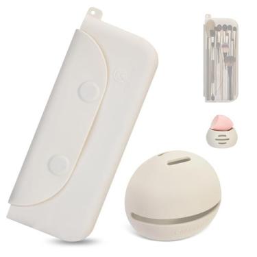 Imagem de Suporte para pincel de maquiagem e estojo de esponja de beleza COOL-AN