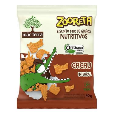 Imagem de Biscoito Mãe Terra Zooreta Cacau 80g