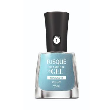 Imagem de Esmalte Risqué Diamond Gel Azul Capri 9,5ml
