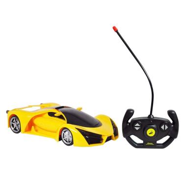 Imagem de Carrinho de Controle Remoto - Sport Champion - 1:18 - Amarelo - DM Toys