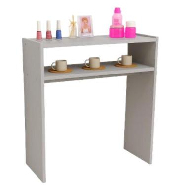 Imagem de Mesinha Manicure P/ Esmalte C/prateleira Mdf Salão De Beleza - Inffini