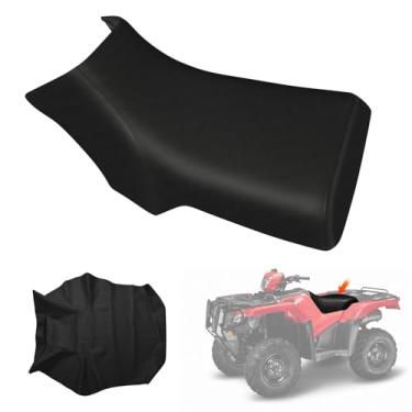 Imagem de Kistrba Capa de assento compatível com Yamaha Moto 4 225 250 285 350 350ER YMF Moto4 Preto 459B, capa de assento ATV de couro resistente, preta