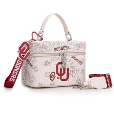 Imagem de Montana West X NCAA Bolsa tiracolo feminina designer bolsas esportivas alça superior, bolsa de mão com alça ajustável, Ou-bege, Esportes