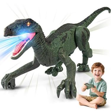 Imagem de Brinquedos de dinossauro com controle remoto Rcfunkid Dinosaur para cr